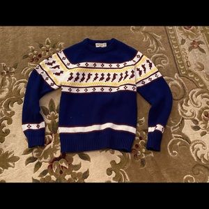 Vintage fair isle chunky sweater size large